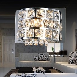 Designer Touch Decorative Crystal Flush Mount wall Lights Modern Contemporary G4 Metal