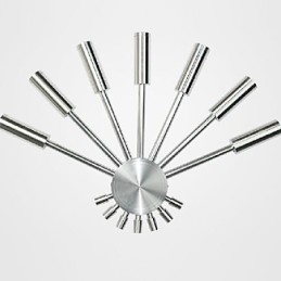 Designer Touch Decorative Modern Wall Light with Scattering Light Fanshaped 7 Metal Sticks Chic Style