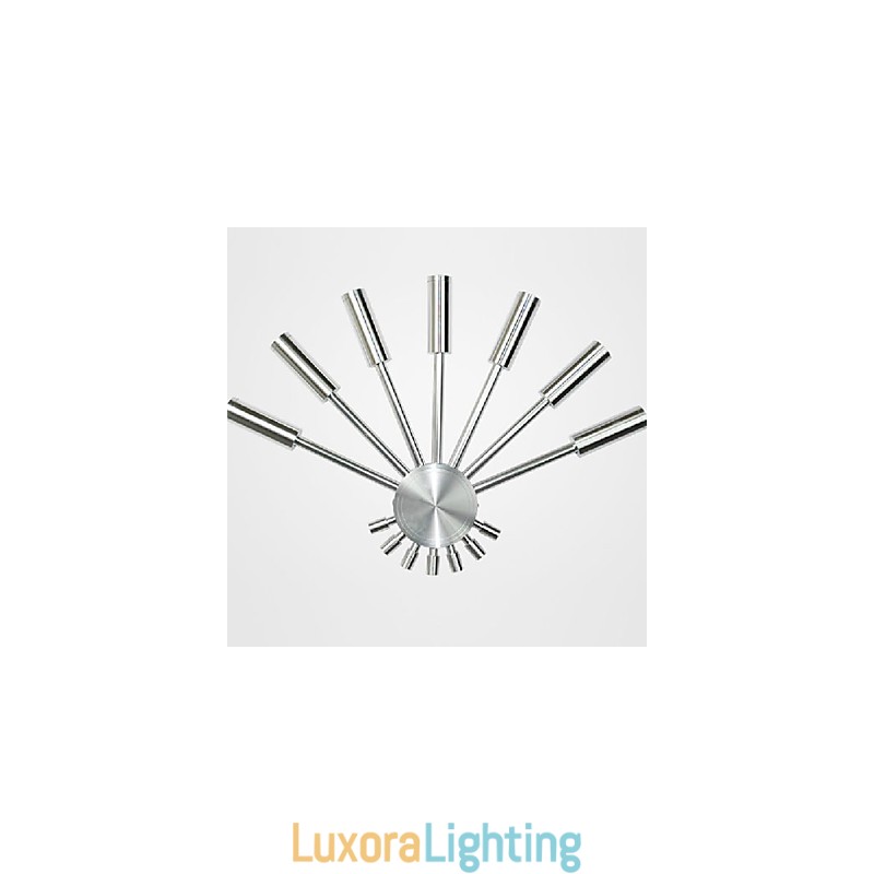 Designer Touch Decorative Modern Wall Light with Scattering Light Fanshaped 7 Metal Sticks Chic Style
