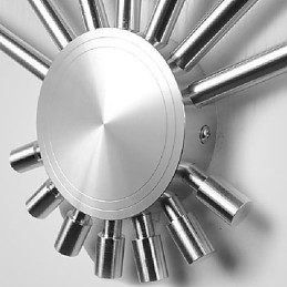 Designer Touch Decorative Modern Wall Light with Scattering Light Fanshaped 7 Metal Sticks Chic Style