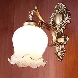 Designer Touch Decorative Bathroom Wall Light 1 Light Classic Metal Glass Painting