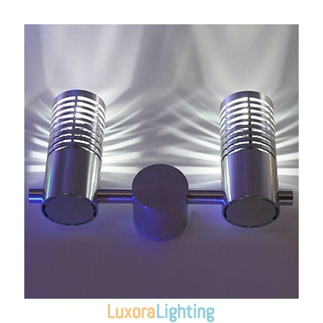 Designer Touch Decorative Modern Wall Light with Scattering Light 2 Cylinder Barrier Layer Ray of Light