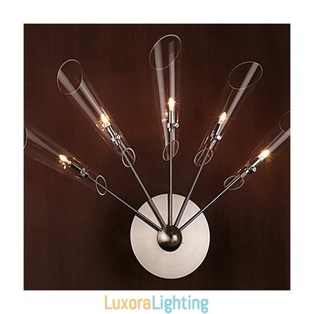 Designer Touch Decorative Artistic Crystal Wall Light with 5 Lights