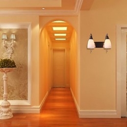 Designer Touch Decorative 2 Light Wall Light in White Shade