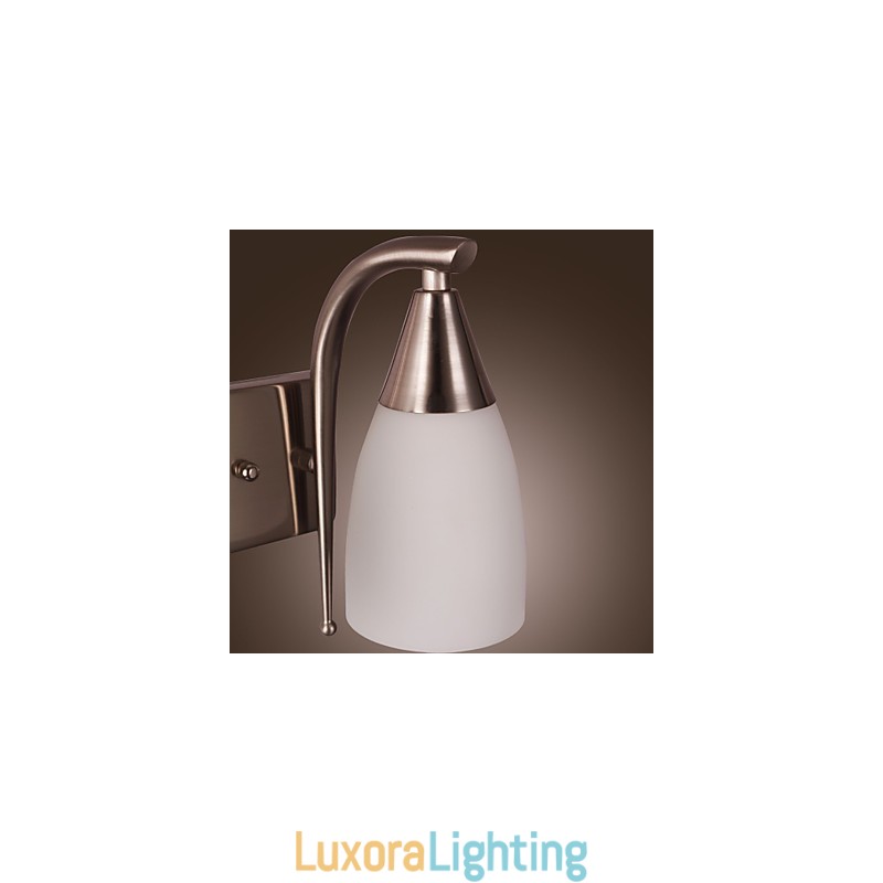 Designer Touch Decorative 2 Light Wall Light in White Shade