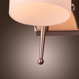 Designer Touch Decorative 2 Light Wall Light in White Shade