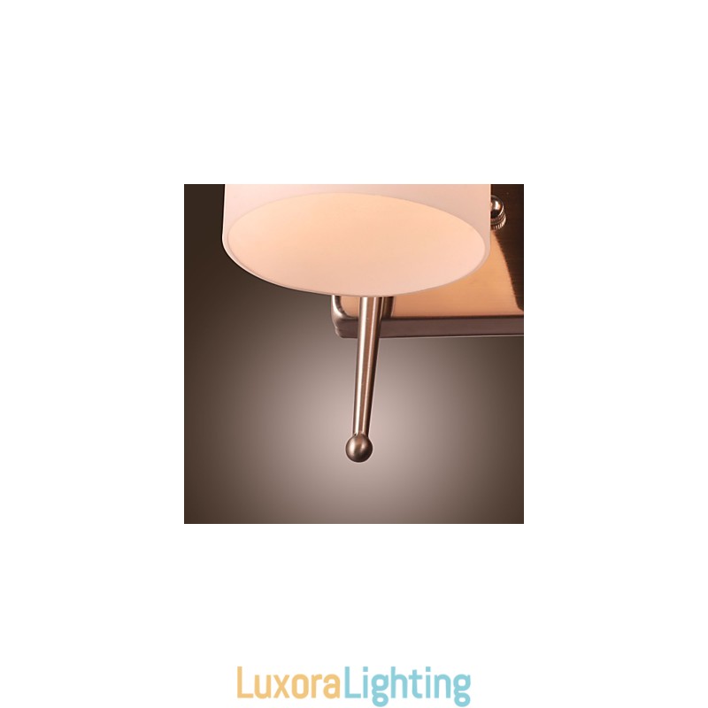 Designer Touch Decorative 2 Light Wall Light in White Shade