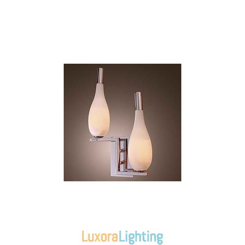 Designer Touch Decorative Crystal Wall Light with 2 Lights Bottle Shaped Shade