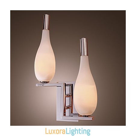 Designer Touch Decorative Crystal Wall Light with 2 Lights Bottle Shaped Shade