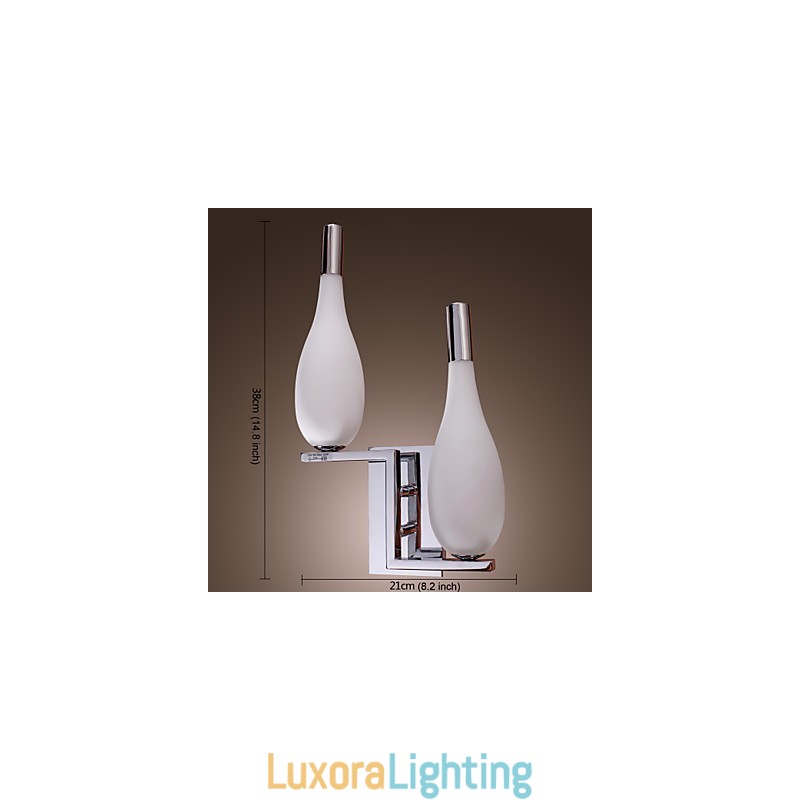 Designer Touch Decorative Crystal Wall Light with 2 Lights Bottle Shaped Shade