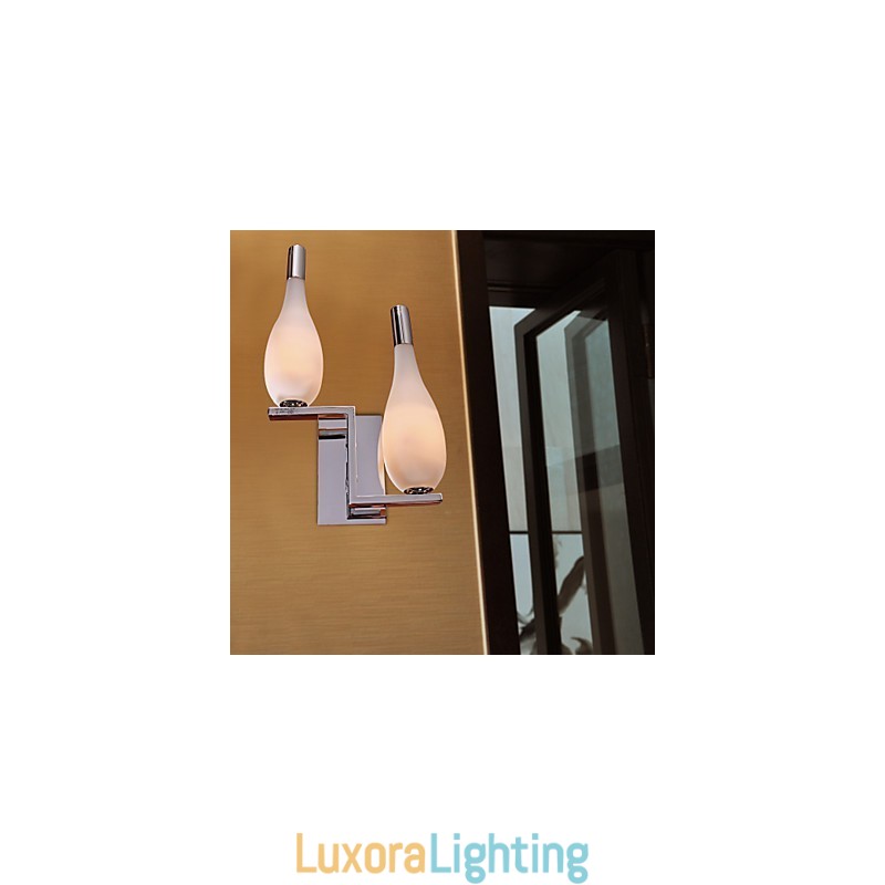 Designer Touch Decorative Crystal Wall Light with 2 Lights Bottle Shaped Shade