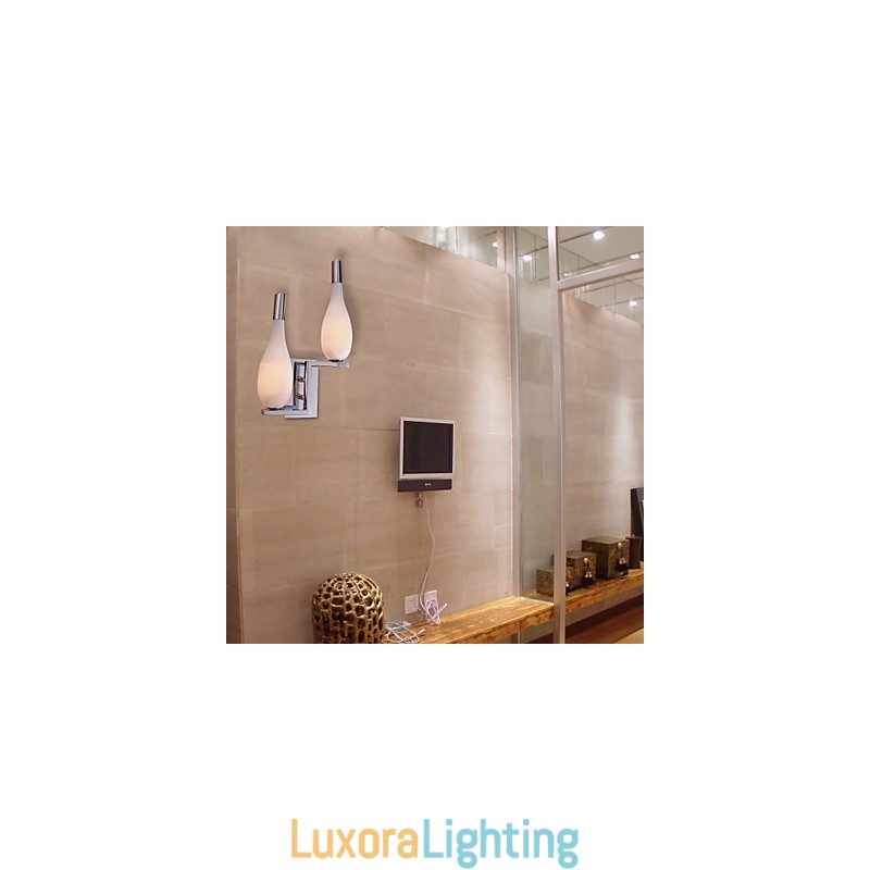 Designer Touch Decorative Crystal Wall Light with 2 Lights Bottle Shaped Shade