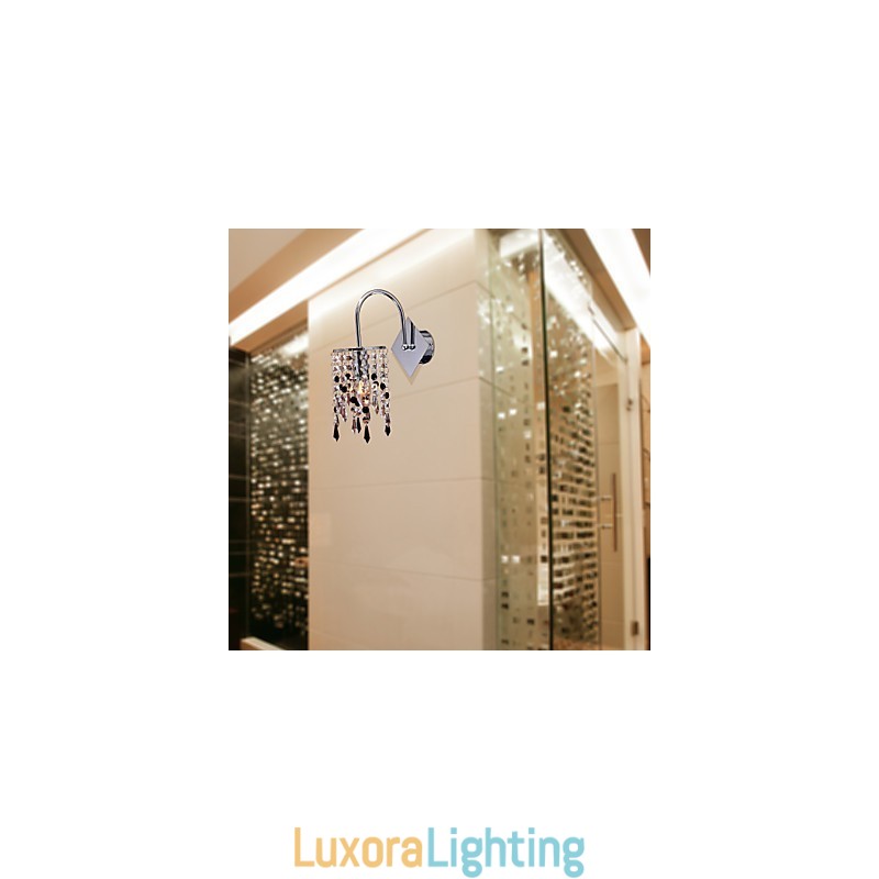 Designer Touch Decorative Wall Light with Elegant Crystal Drop