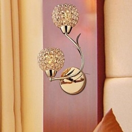 Designer Touch Decorative Crystal Wall Sconces Reading Wall Lights Modern Contemporary Metal