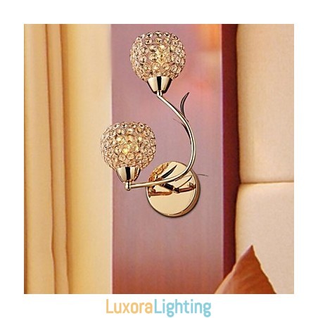 Designer Touch Decorative Crystal Wall Sconces Reading Wall Lights Modern Contemporary Metal