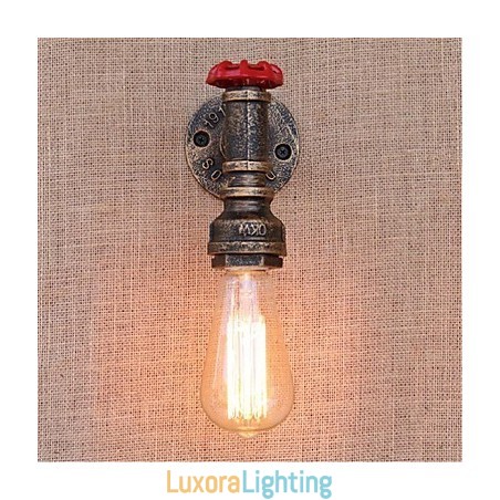 Designer Touch Decorative Nostalgia Simple Water Pipe Small Wall Lamp Wall Light