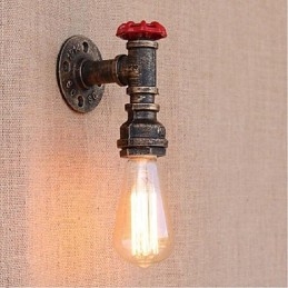 Designer Touch Decorative Nostalgia Simple Water Pipe Small Wall Lamp Wall Light