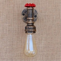 Designer Touch Decorative Nostalgia Simple Water Pipe Small Wall Lamp Wall Light
