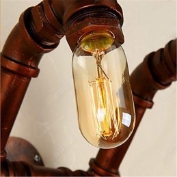 Designer Touch Decorative American Bar Xiang Bedroom Aisle Water Pipe Wall Lamp Retro Industrial Iron Wall Lamp