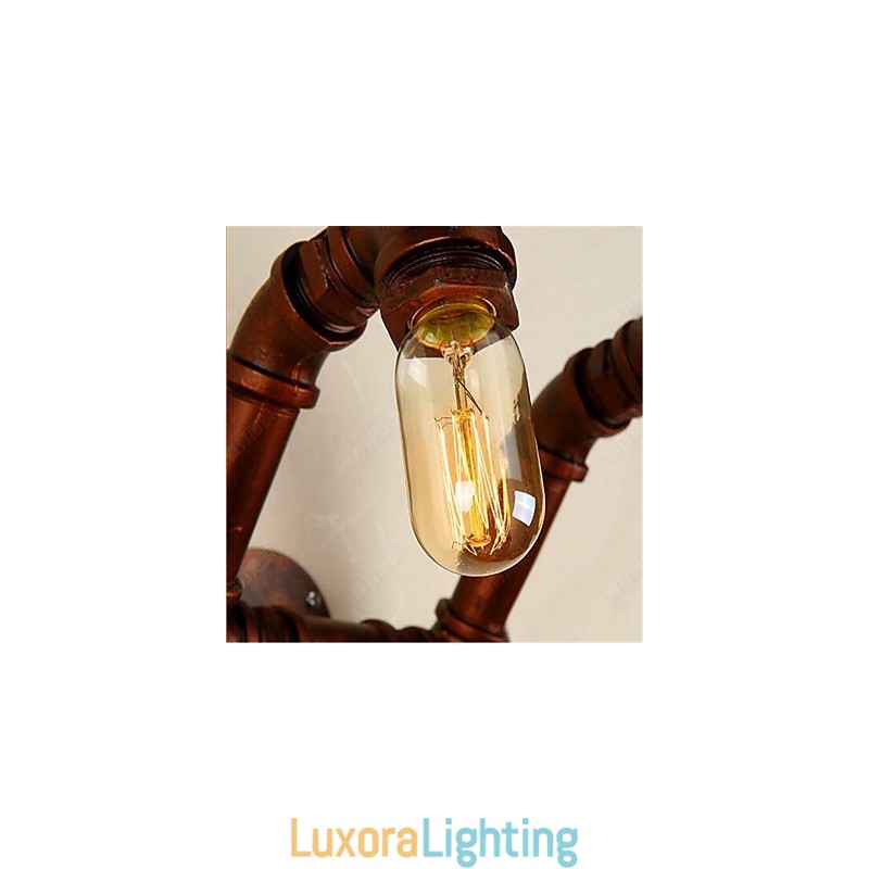 Designer Touch Decorative American Bar Xiang Bedroom Aisle Water Pipe Wall Lamp Retro Industrial Iron Wall Lamp