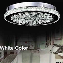 Designer Touch Decorative Crystal Flush Mount Modern Contemporary Living Bed Dining Kids Metal