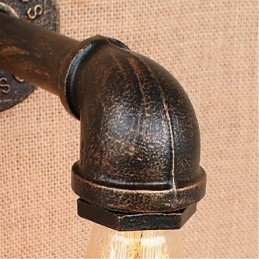 Designer Touch Decorative Nostalgia Simple Water Pipe Small Wall Lamp Wall Light