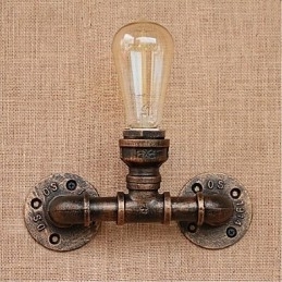 Designer Touch Decorative Nostalgia Simple Water Pipe Small Wall Lamp Wall Light