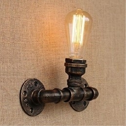 Designer Touch Decorative Nostalgia Simple Water Pipe Small Wall Lamp Wall Light