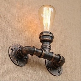 Designer Touch Decorative Nostalgia Simple Water Pipe Small Wall Lamp Wall Light