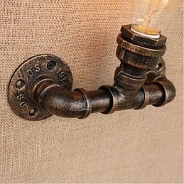Designer Touch Decorative Nostalgia Simple Water Pipe Small Wall Lamp Wall Light