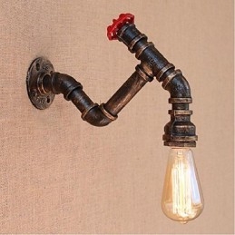 Designer Touch Decorative Nostalgia Simple Water Pipe Small Wall Lamp Wall Light