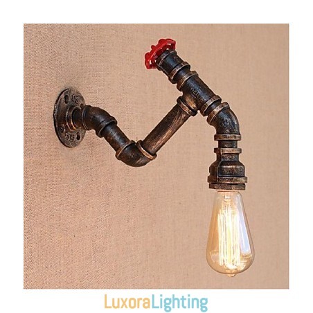 Designer Touch Decorative Nostalgia Simple Water Pipe Small Wall Lamp Wall Light