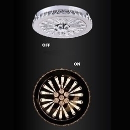 Designer Touch Decorative Crystal Flush Mount Modern Contemporary Living Bed Dining Kids Metal