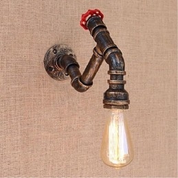 Designer Touch Decorative Nostalgia Simple Water Pipe Small Wall Lamp Wall Light