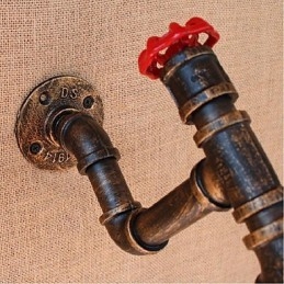 Designer Touch Decorative Nostalgia Simple Water Pipe Small Wall Lamp Wall Light