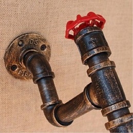Designer Touch Decorative Nostalgia Simple Water Pipe Small Wall Lamp Wall Light