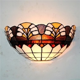 Designer Touch Decorative Retro Country Wall Lights Glass Shade Living Room Bedroom Restaurant Cafe Bar Wall Sconces