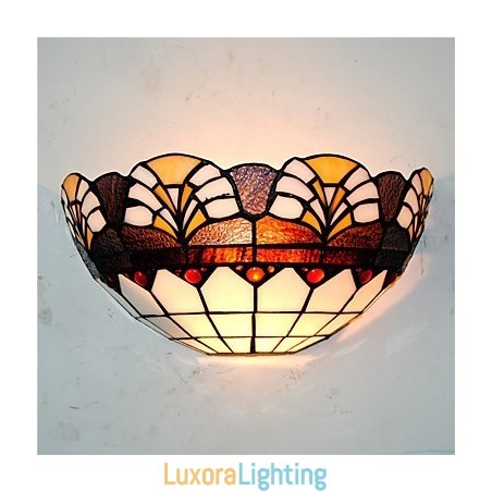 Designer Touch Decorative Retro Country Wall Lights Glass Shade Living Room Bedroom Restaurant Cafe Bar Wall Sconces