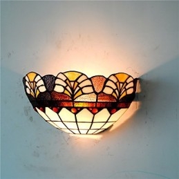 Designer Touch Decorative Retro Country Wall Lights Glass Shade Living Room Bedroom Restaurant Cafe Bar Wall Sconces