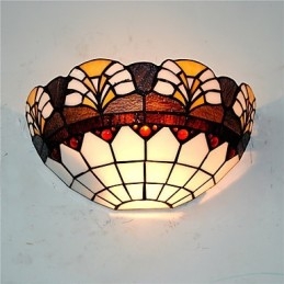 Designer Touch Decorative Retro Country Wall Lights Glass Shade Living Room Bedroom Restaurant Cafe Bar Wall Sconces