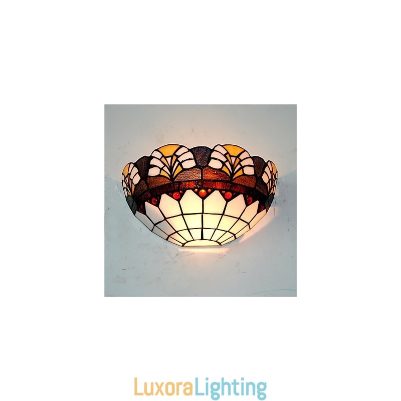 Designer Touch Decorative Retro Country Wall Lights Glass Shade Living Room Bedroom Restaurant Cafe Bar Wall Sconces