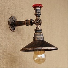 Designer Touch Decorative Rustic Lodge Painting Feature for Ambient Light Wall Sconces Wall Light