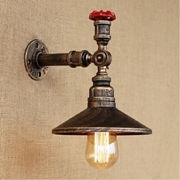 Designer Touch Decorative Rustic Lodge Painting Feature for Ambient Light Wall Sconces Wall Light