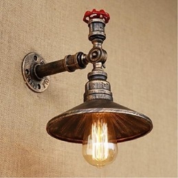 Designer Touch Decorative Rustic Lodge Painting Feature for Ambient Light Wall Sconces Wall Light