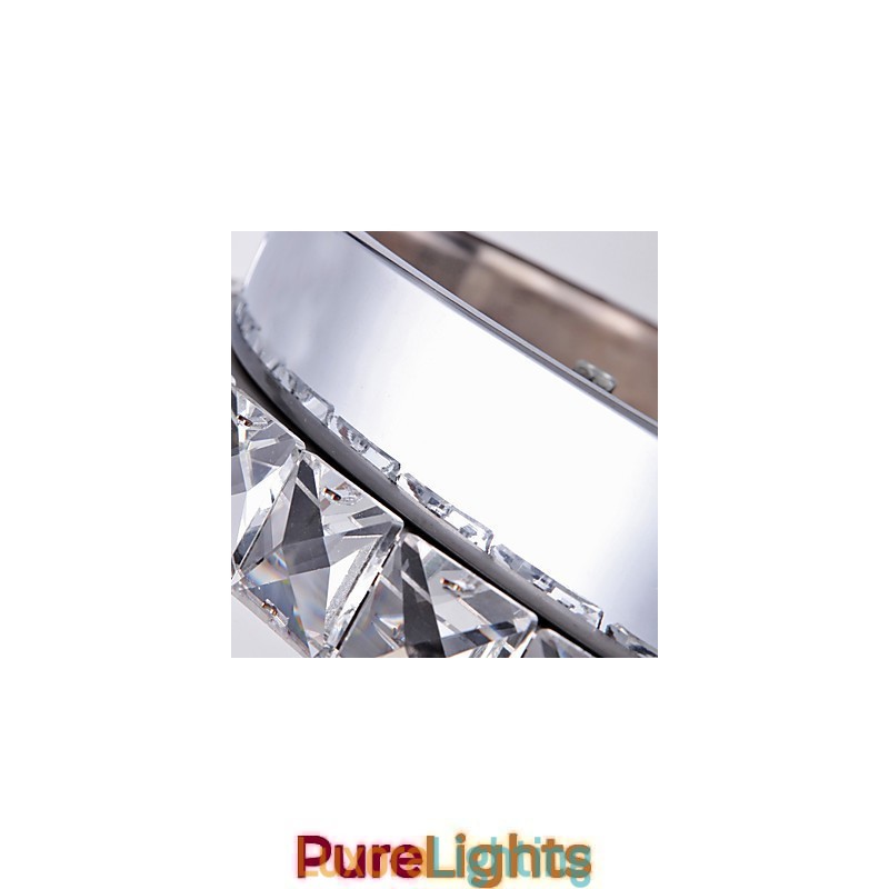 Designer Touch Decorative Crystal Flush Mount Modern Contemporary Living Bed Dining Kids Metal