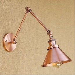 Designer Touch Decorative Long arm Half rust Retro Creative Nostalgic Retractable Folding Wall Sconces Wall Light