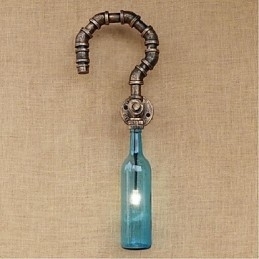 Designer Touch Decorative Retro American Village Creative Industry Wind Water Bottle Wall Lamp Wall Light