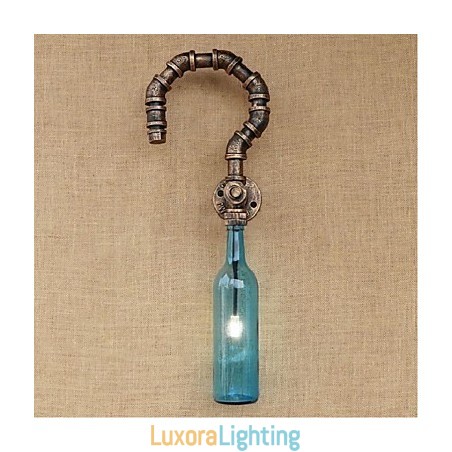 Designer Touch Decorative Retro American Village Creative Industry Wind Water Bottle Wall Lamp Wall Light