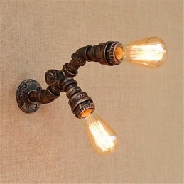Designer Touch Decorative Rustic Lodge Painting Feature for Ambient Light Wall Sconces Wall Light