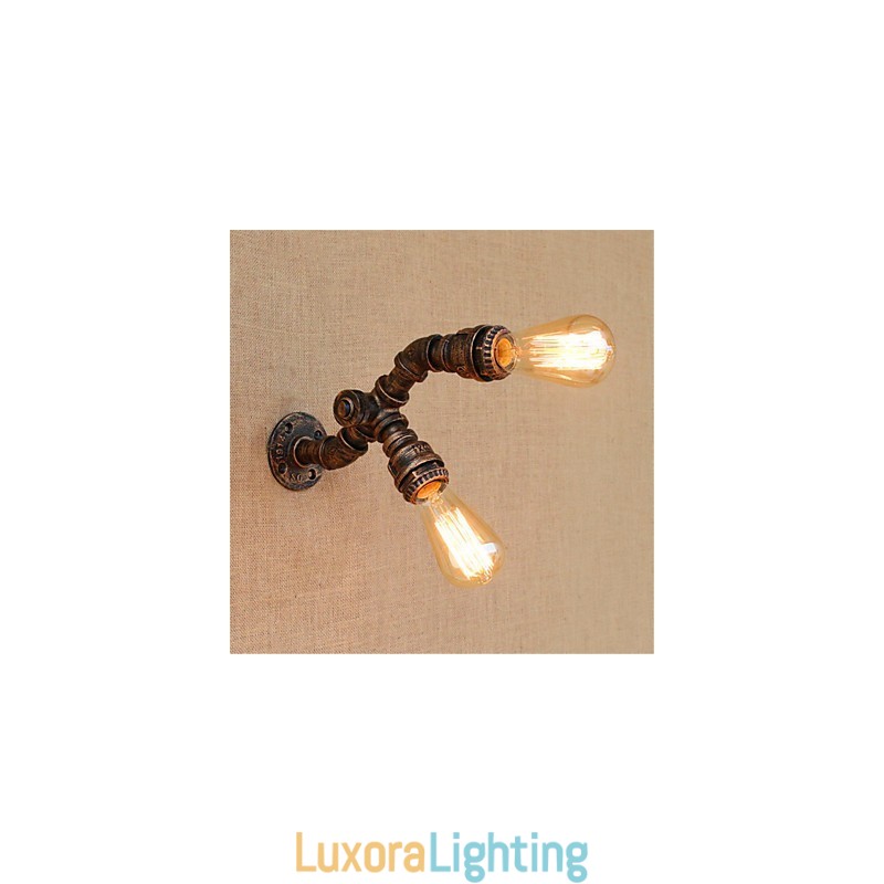Designer Touch Decorative Rustic Lodge Painting Feature for Ambient Light Wall Sconces Wall Light